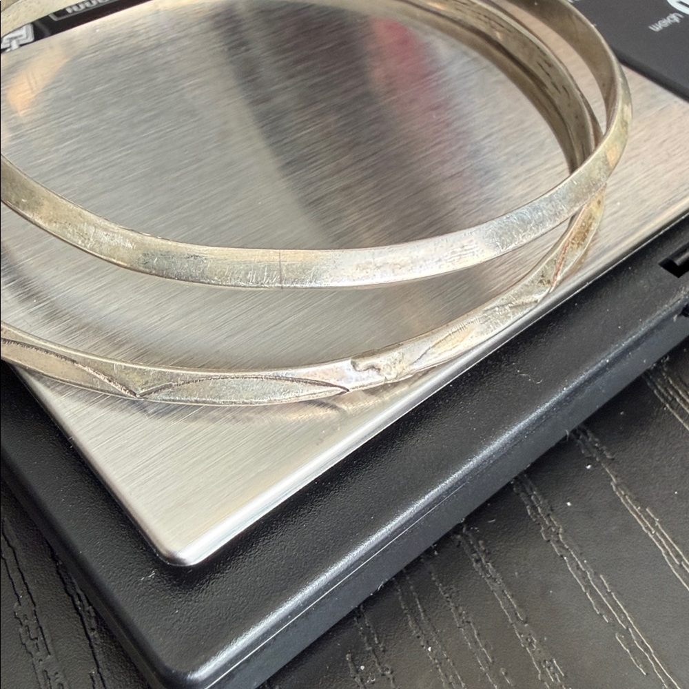 Pair Sterling Silver bangles